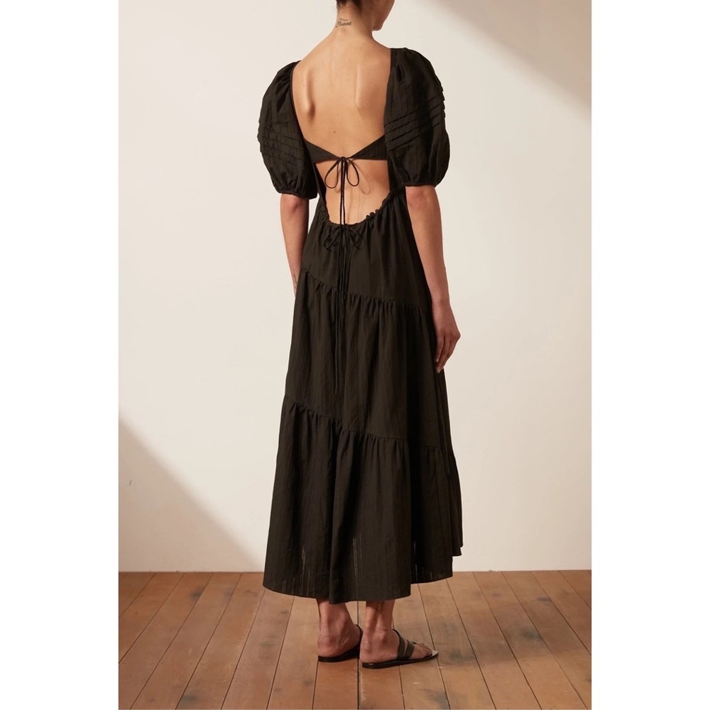 Shona Joy - Ella Short Sleeve Open Back Mini Dress